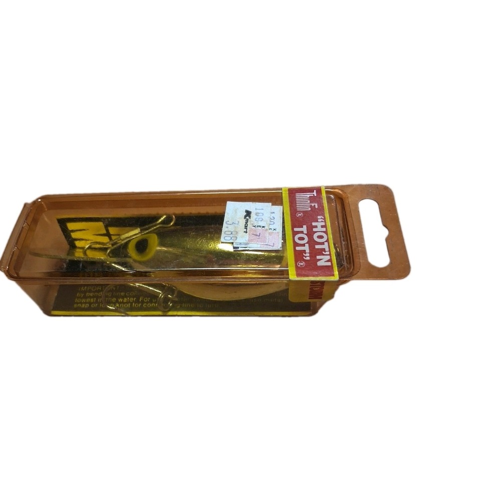 Storm Hot'N Tot Pre-rapala. Unopened In Box 4 1/2" 5/8oz Silver Black Back Vtg